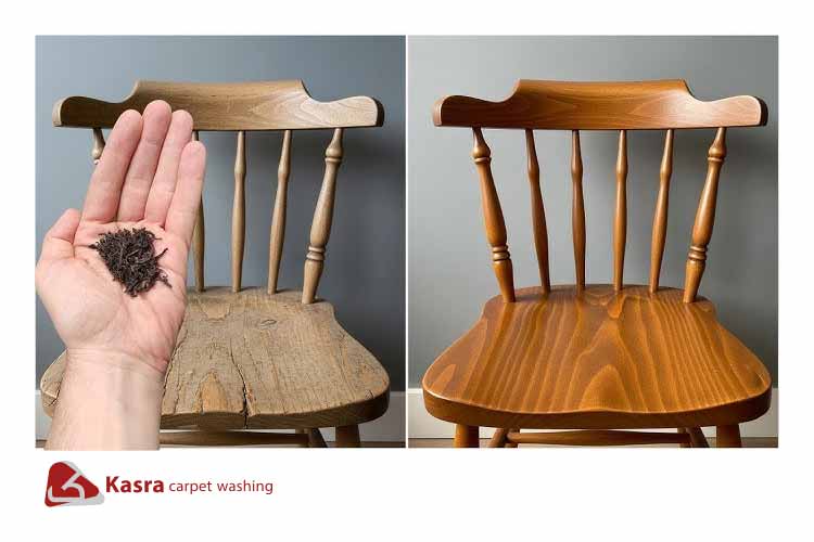 پاک کردن لک از روی مبل