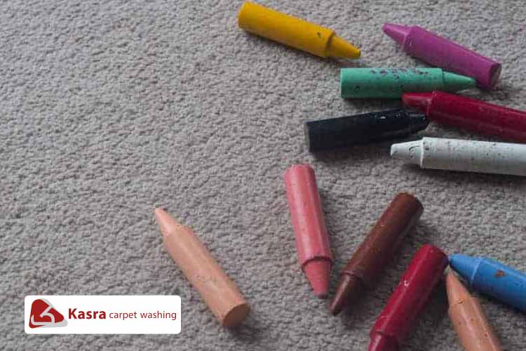 پاک کردن لکه مداد شمعی و مازیک از روی فرش