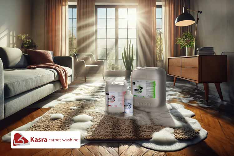 تثبیت کننده رنگ فرش ماشینی و دستبافت