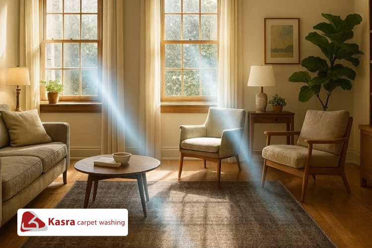 تاثیر نور و آفتاب بر رنگ و عمر فرش