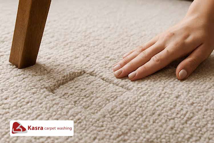 روش‌های رفع جای پایه مبل از روی فرش 